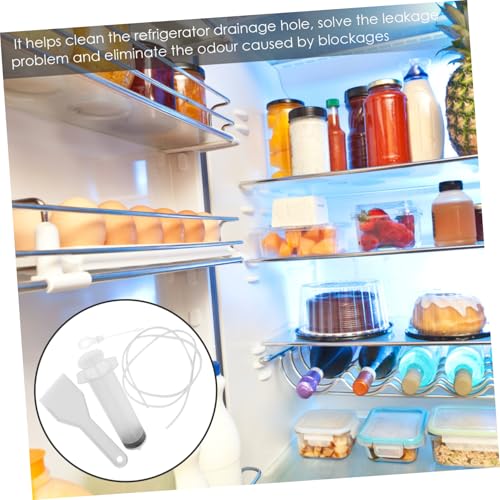 Juego de 4 piezas para destapar orificios de drenaje de refrigerador, limpiadores de tubos para fregadero, sin cepillo incluido miniatura 4