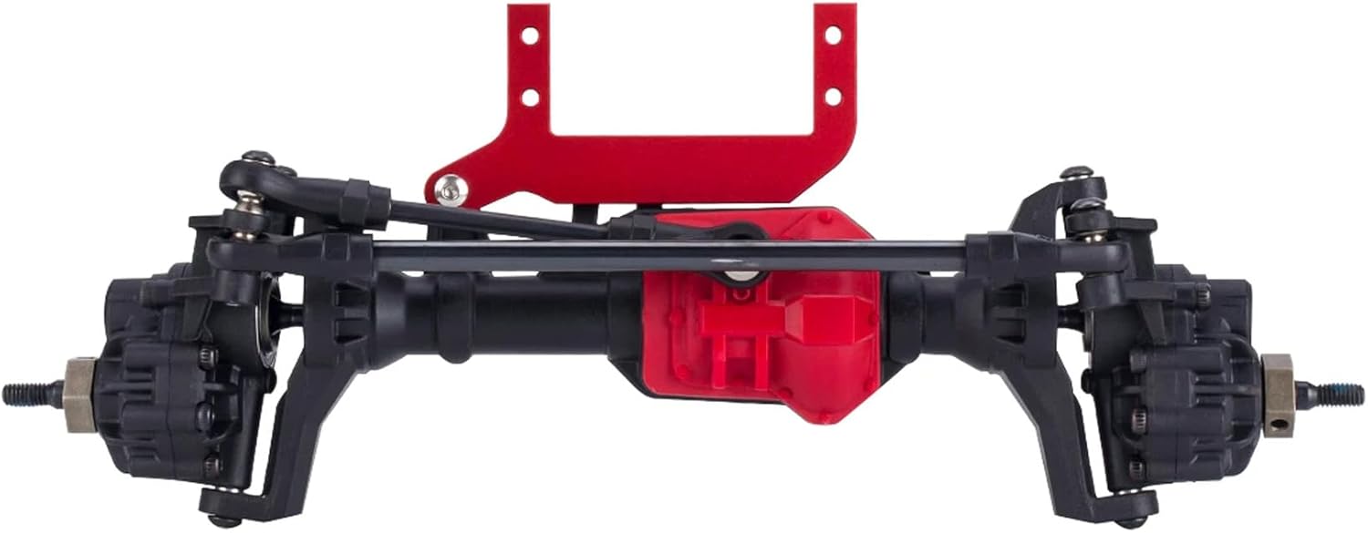 AMK TRX4 Sevro Mount, Aluminum TRX4 Sevro On Axle Mount SOA Mount 4-Link Suspension for 1/10 RC Crawler TRX4 Upgrades (Black)