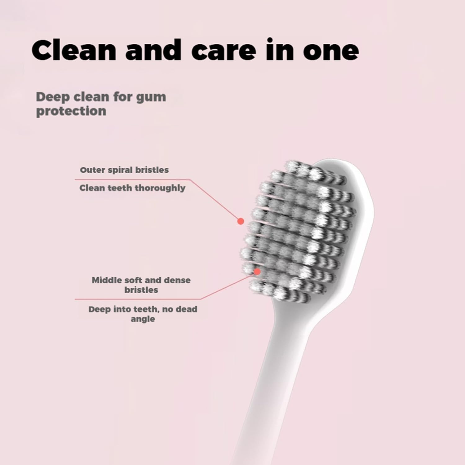 Adult Electric Toothbrush, White - 5 Cleaning Modes, 16400 RPM, IPX7 Waterproof, 45 Days Battery Life, Includes 3 Brush Heads & Type-C Charging Cable for Deep Cleaning and Gum Care
