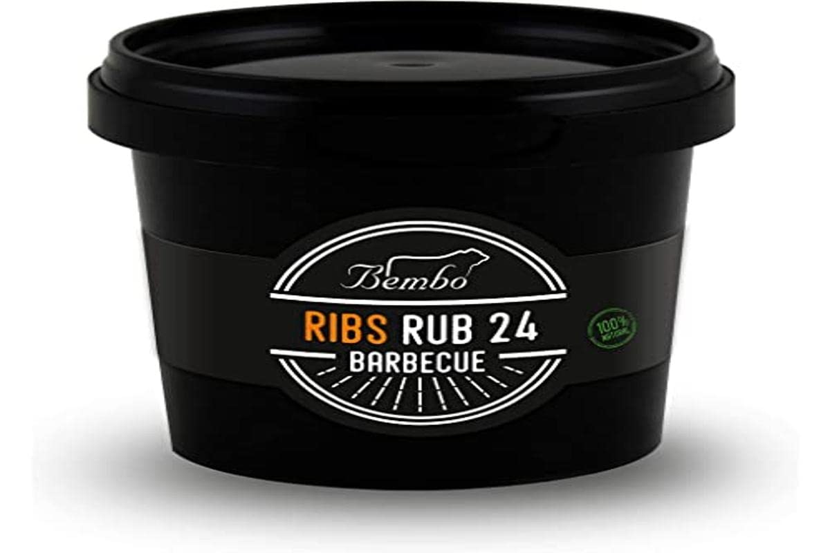 Rub BBQ Ribs 24 Bembo – 500 g - Mélange d’Épices pour Travers de Porc – Marinade Sèche Barbecue – Idéal Grill et Fumage – Made in Italy