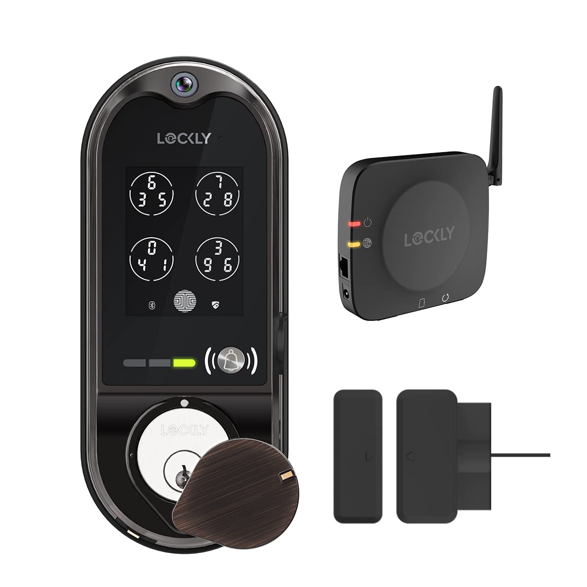Lockly Vision Deadbolt with Video Doorbell Edition Smart Lock PGD798VB