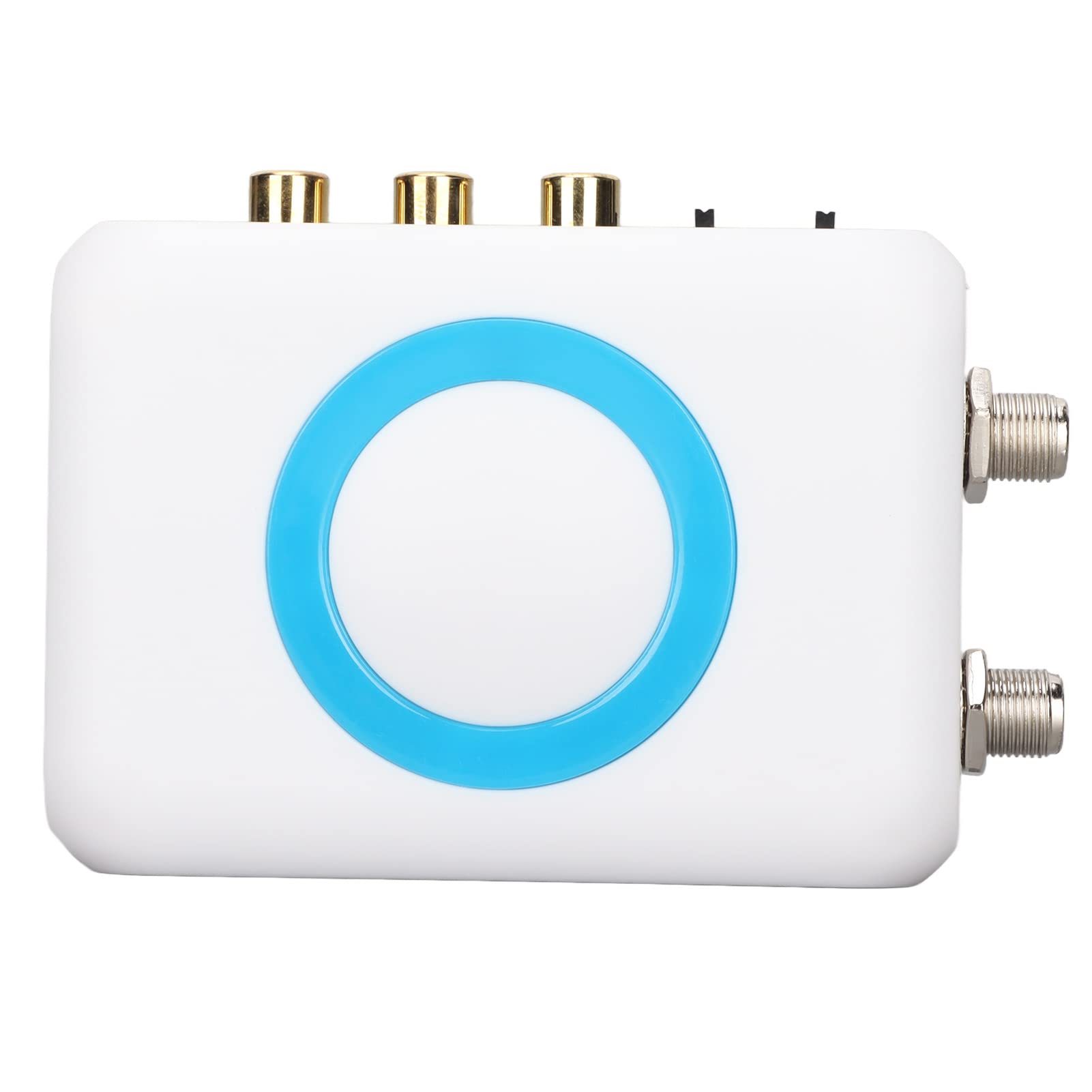 PUSOKEI RF-Modulator, HDMI--zu-RF-Konverter, NTSC-PAL-TV-CATV-Modulator, HD-Eingang, A/V-F-Buchse, RF-Ausgang, VRF-Demodulator-Konverter für Heim-CATV-System