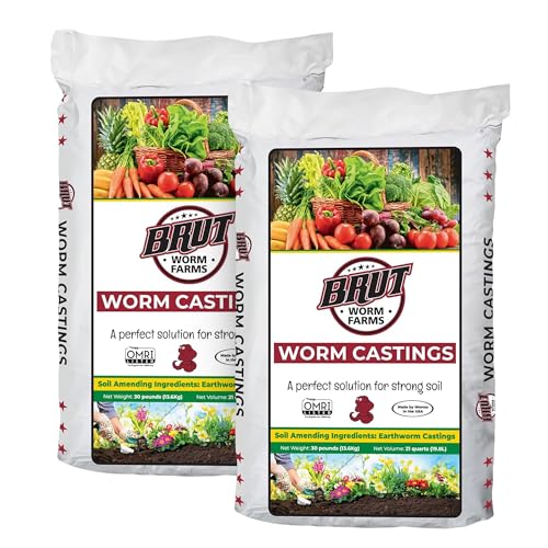 Brut Worm Farms Fertilizante Orgánico Vermicompost 2-Pack