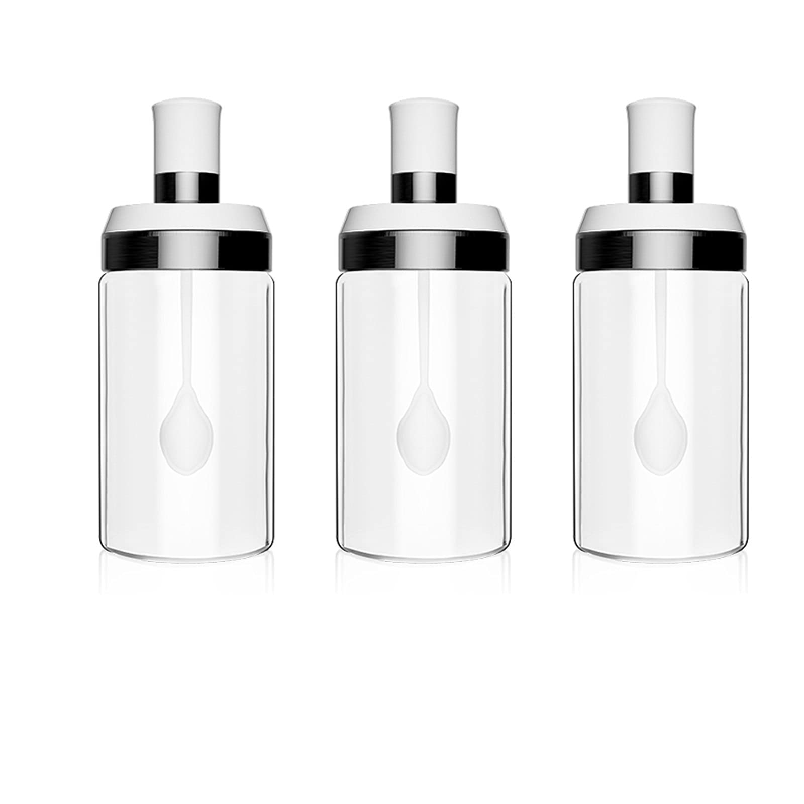 Kit Barattolo di Condimento Rastrelliere di spezie Contenitore Sale Stagione Vetro barattoli Set di scatole Contenitore Sale con Bottiglia di Olio d'oliva del Coperchio Set Barattolo di Spezie (Color