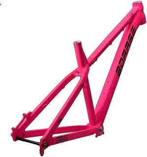GPECTIFO 26er 27.5er MTB Marco de bicicleta de montaña de 17 pulgadas rígido DH/XC/AM marco rígido de aleación de aluminio freno de disco QR 135 mm (color: rosa, tamaño: 26 x 17 pulgadas)
