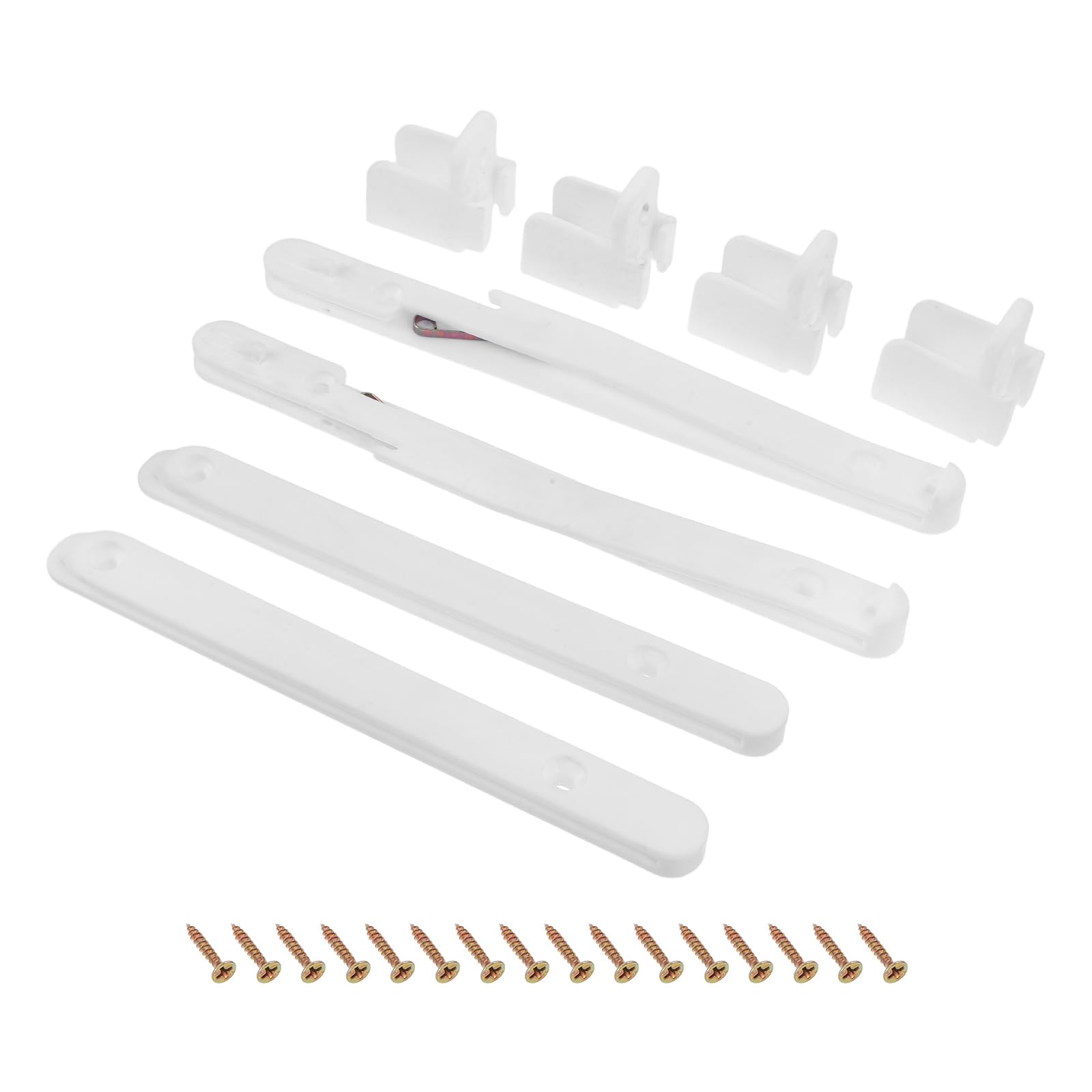 Milisten Conector Plástico Ajustable para Riel de Barandilla, Juego de 2 Tornillos para Montaje Seguro en Muebles, Accesorios para Proyectos DIY y Protección de Hogar