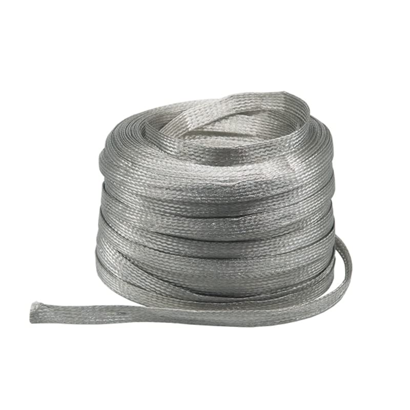 Tool parts for Machine Tinned Copper Braided Sleeve Strap Connecting Wire 1Meter 4/6/10/25/35 Square Conductive Tape Desoldering Braid Welding Solder-( Tinned Copper Braide/Spec: 25 Square)