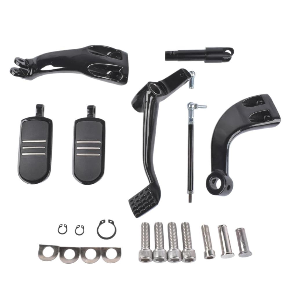Qhtwuyqek Onecolor Mid Control Shifter Lever Pegs Kit Black Compatible With Sportster Iron Forty Eight Seventy Two Xl883 Xl1200 2004 2013