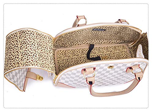 Dog Puppies Chihuahua Gift Poodle Bag Set foldable Kitten Airline Plane Handbag, Can Be Used for Small Pet Travel Bags (L - Image 3