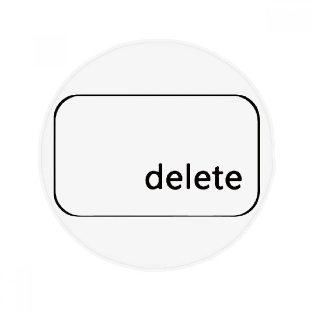 DIYthinker Keyboard Symbol Delete Anti-Slip Floor Pet Mat Round Bathroom Living Room Kitchen Door 80Cm Gift 80 X 80Cm Multicolor