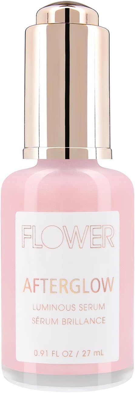 FLOWER BEAUTY By Drew Barrymore Afterglow Luminous Serum for Glowing Skin with Hyaluronic Acid + Niacinamide - Skin Care Facial Serum - Moisturizing + Illuminating