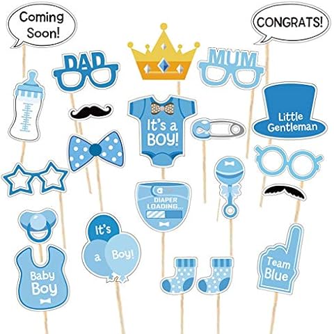 Jonami Baby Boy Shower Photo Booth Props Cover