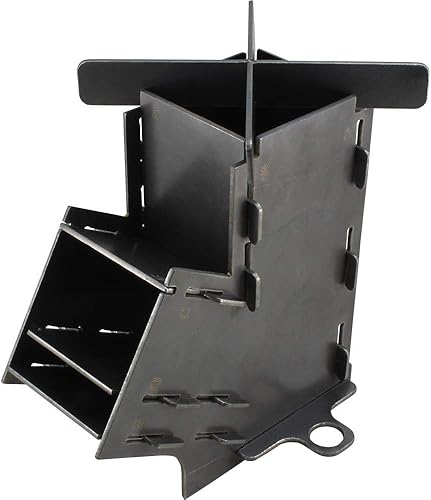 Miniatura 1 de Camping Survivalist Prepper Flat Pack Mini Estufa de cohete