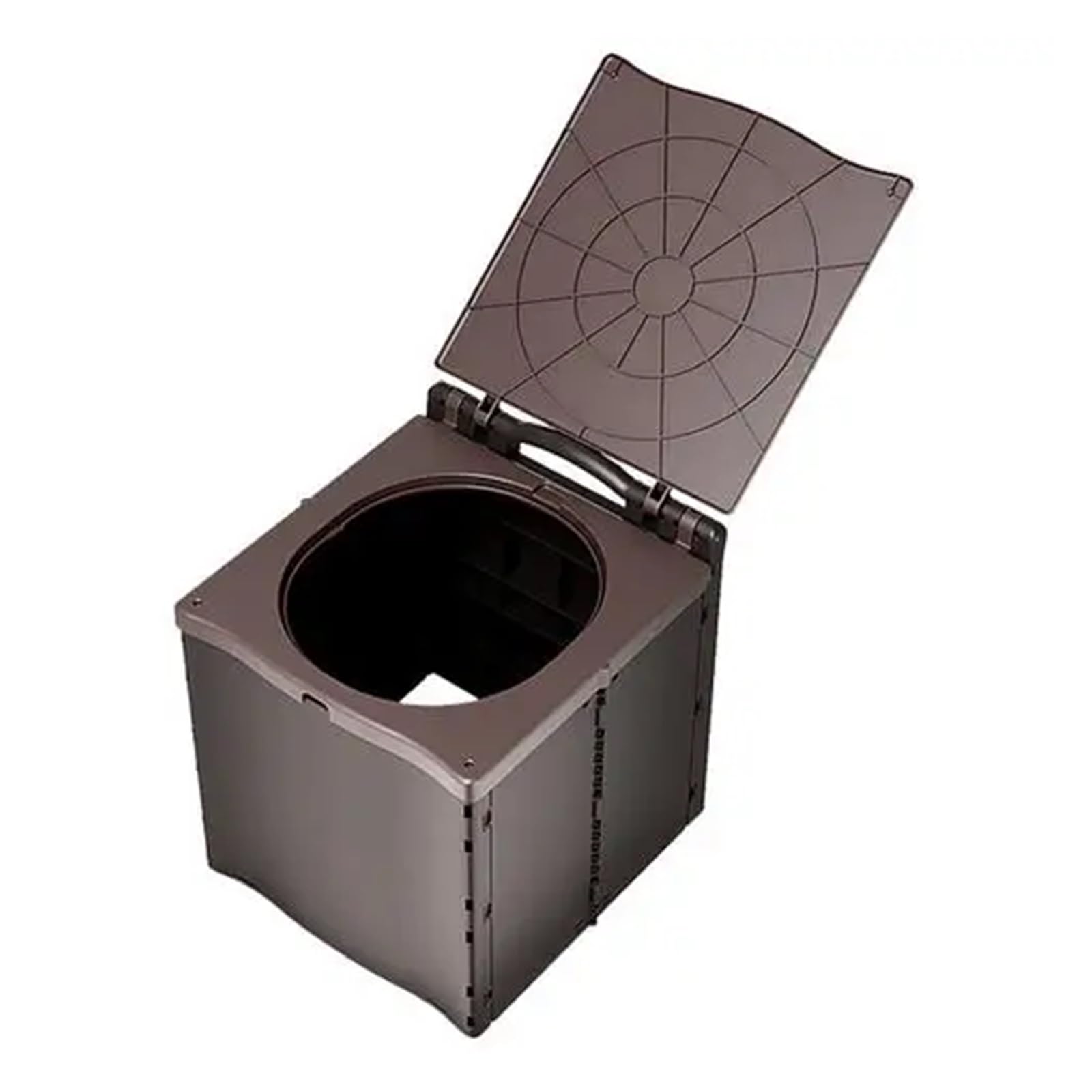 Inodoro Plegable Portable Toilets For Adults Camping Toilet Outdoor Portable Elderly Bedside Toilet Car Travel Trash Can Outside Women Potty(Brown)
