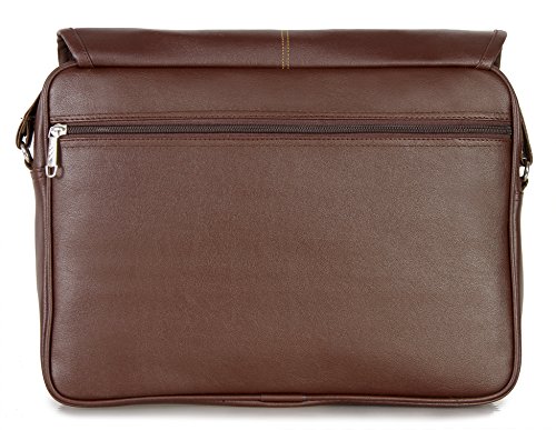 Image of The Clownfish Signature Series Synthetic leather Brown 15.6 inch Laptop bag and Tablet Bag Messenger Bag With One Year Brand Warranty
