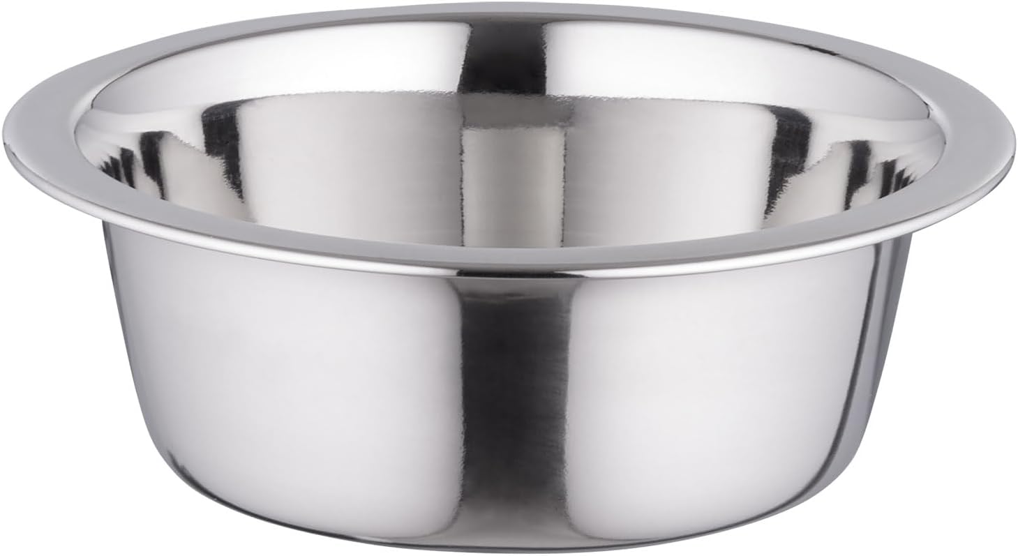 IRIS USA Stainless Steel Pet Bowls, 16 oz, 5 Pack | Stainless Steel Bowls for Cats, Dogs, Kittens, Puppies, Durable, Easy to Clean