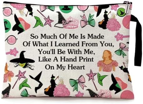 The Musical Theater Fans Funny Cosmetic Bag, Canvas Toiletry Storage Pouch Travel Zipper Makeup Bag, Birthday Gifts for Broadway Musical Theatre Fans Women Friends Sister Daughter BBF familys image 4