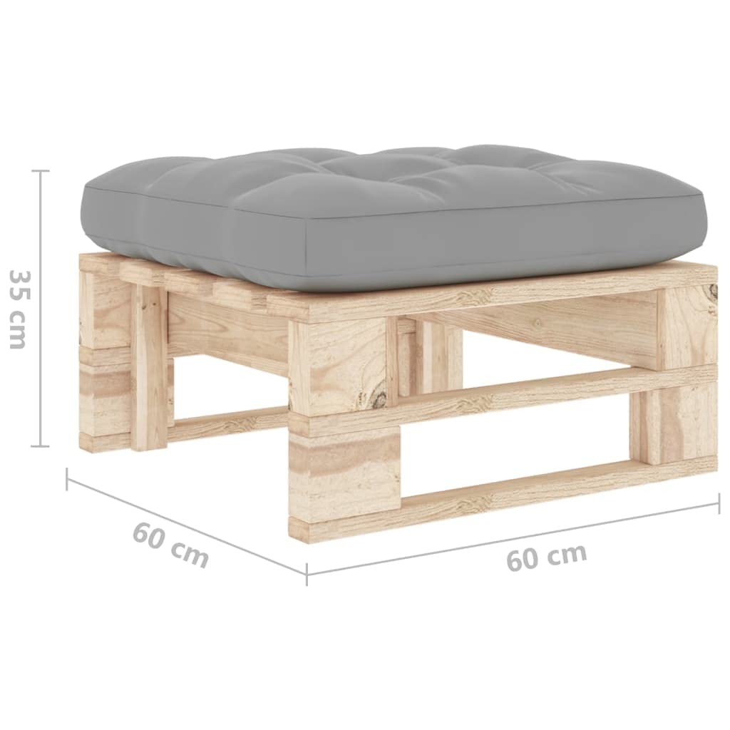 Fengshui Taboret na palety, impregnowane drewno sosnowe