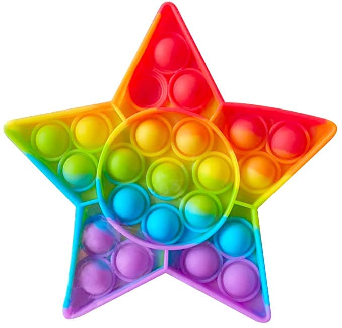 Pop It for Kids ,Different Shape Pop It for Kids ( Star ) Fidget Toy Sensory Toys Novelty Gifts for Girls Boys Kids