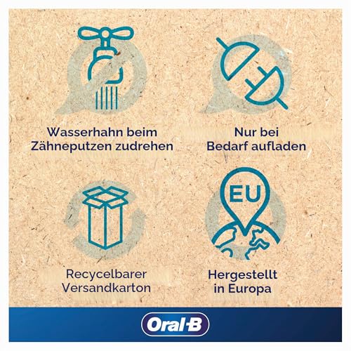 Oral-B Pro Elektrische Zahnbürste, wiederaufladbar, 80301360, Blau, Norme – Ansicht 3