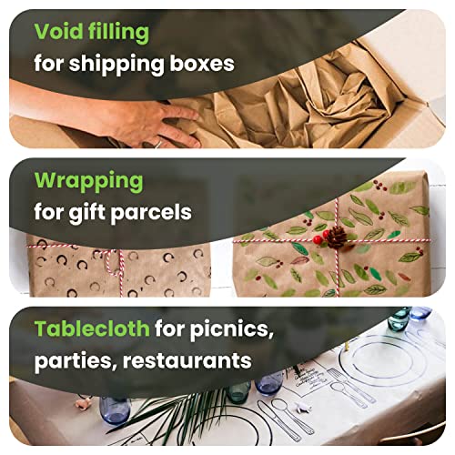 Idl Packaging - Kraft24-30 Large Brown Kraft Paper Roll 24" X 1200' - Natural Kraft Wrapping Paper For Packing - Perfect Kraft Paper For Void Filling - Kraft Paper For Kids Art Projects #TOP2