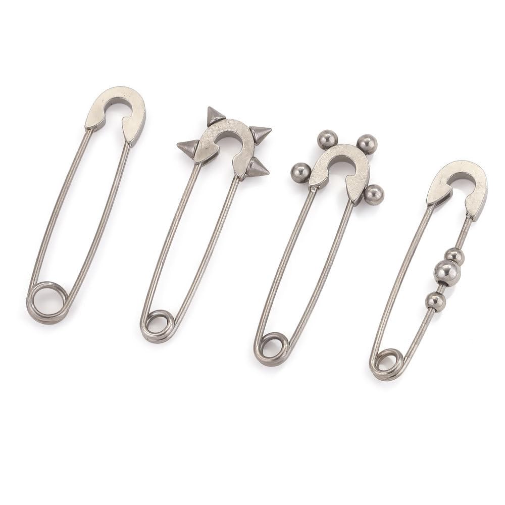 Alfiler De Seguridad Grande De 38 Mm Y 30 Piezas, Broche Simple De Acero Inoxidable, Alfiler De Insignia De Ropa Y Equipaje Hecho A Mano, Utilizado para Accesorios De Joyería De Bricolaje
