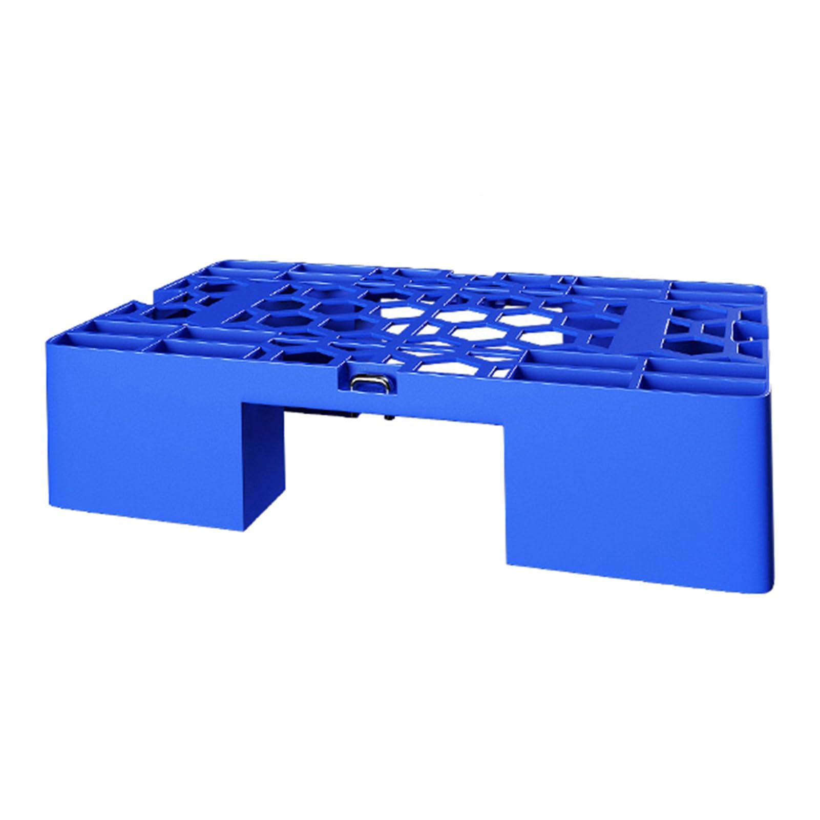 GOCHUSX Plastic Pallets, Lightweight Nestable Sheet Mats, Blue Storage Ventilated Mats, Interlocking Pallet with Breathable Grids for Garage Garden Room Balcony(Blue-3PCS,60x40x12cm)