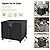 YUZ Fire Pit Table Cover Square 30 x 30 x 25 inch, Waterproof Fire Table Cover Square Anti-UV Heavy Duty Patio Gas Firepit Furniture Table Covers with Air Vent and Handle Firepits 30x30
