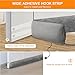 Weighted Door Draft Stopper Under Door Noise Blocker Front Door Insulation Door Draft Guard Weatherproof Strip Energy Efficient Door Accessory (Grey, 38inch)