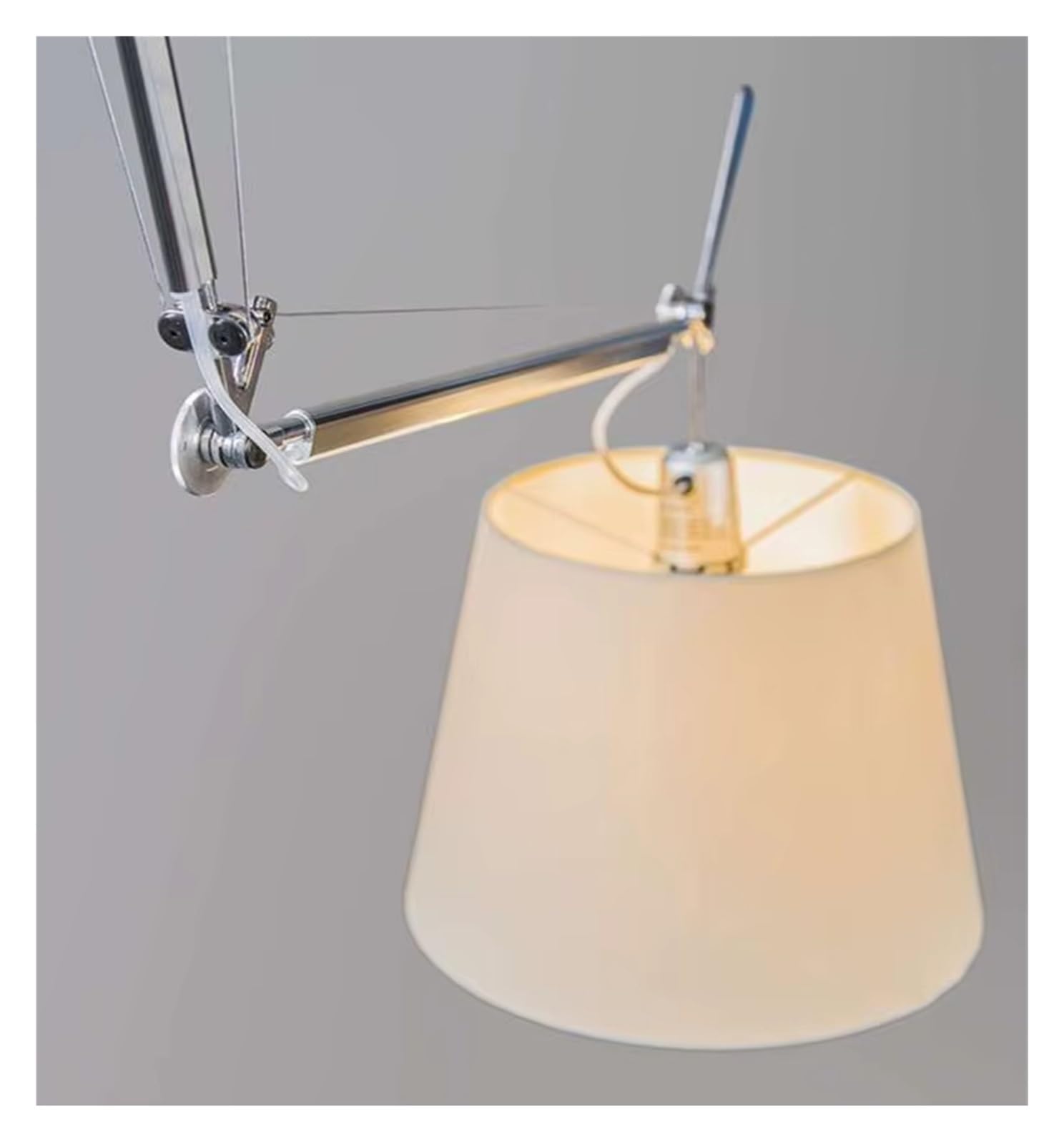 XJBTBA Adjustable Long Arm Pendant Light Dining Room Coffee Rocker Bedroom Lamp Swivel Wiszące Światła Sufitowe, Żyrandole Wiszące