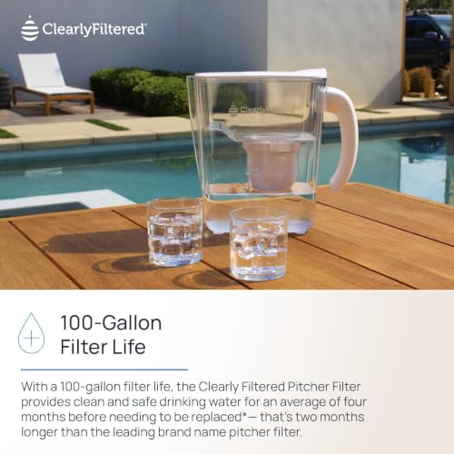 Clearly Filtered Water Filter Pitcher, 10 Cup BPA Free Water Filtration - Image 5