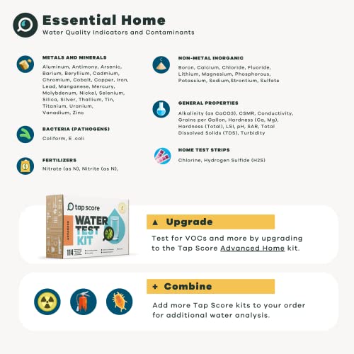 Image of Essential Home Water Test Kit for Drinking Water | Tests for 50+ Parameters Like Lead, Bacteria, and Heavy Metals | EPA Certified Well or Tap Water Test