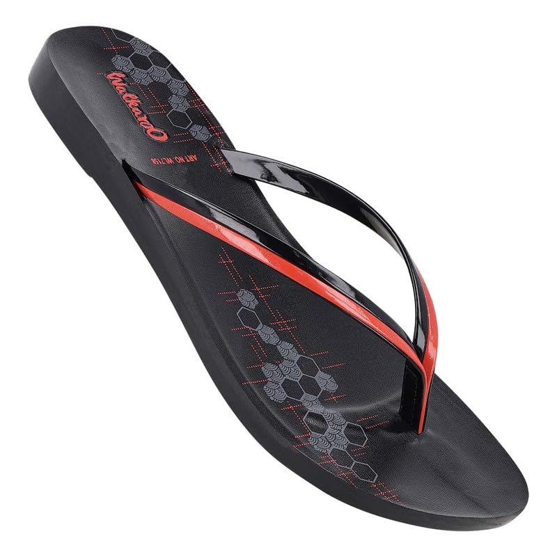 WALKAROO WL7158 Womens Fashion Sandals For Casual Wear and Regular use - Black Peach (B0CS9TY14L) Amazon Price History, Amazon Price Tracker