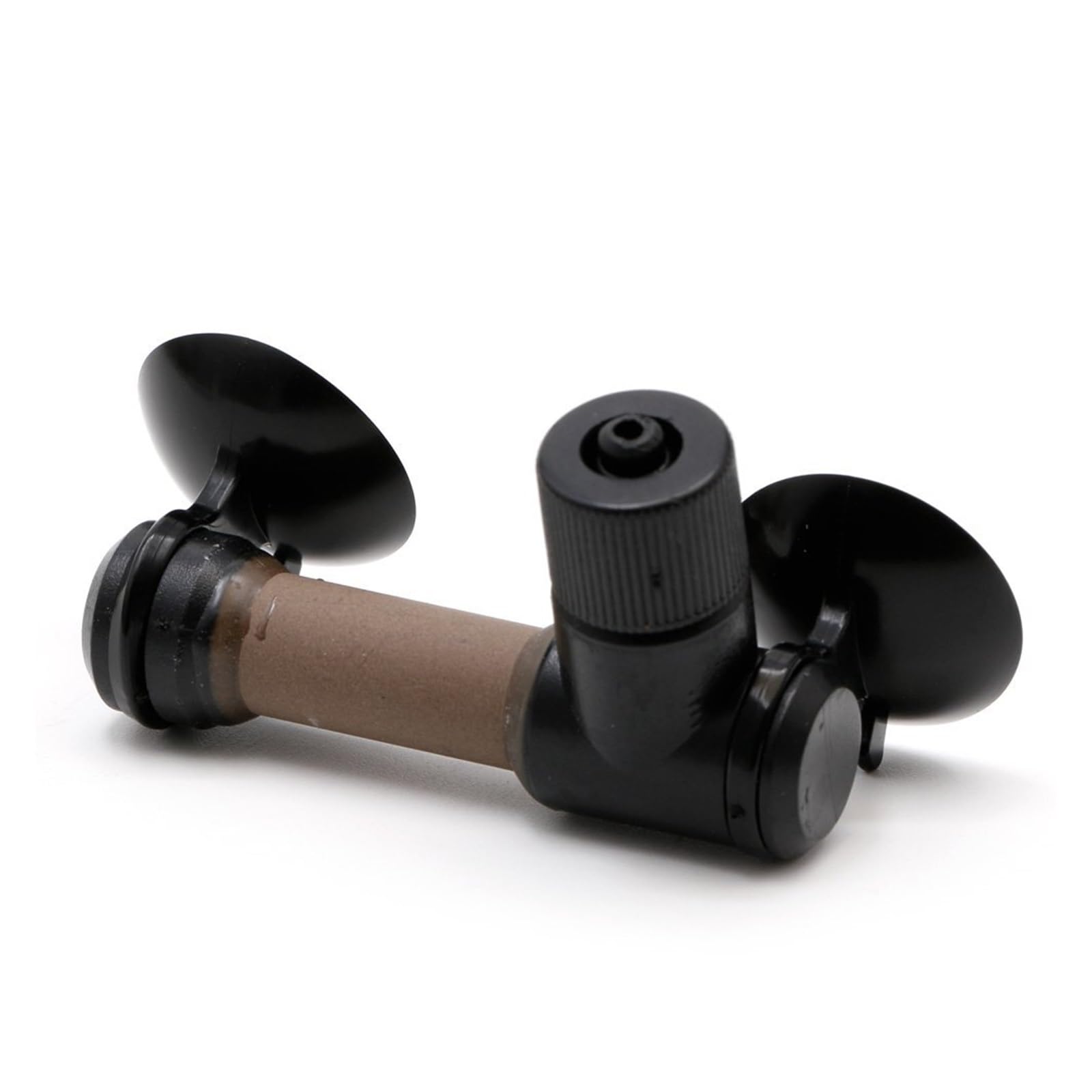 Diffuseur de CO2 pour aquarium, atomiseur en céramique fine avec efficacité super diffuse, design de tube de CO2 à visser sécurisé, noir et kaki (L)