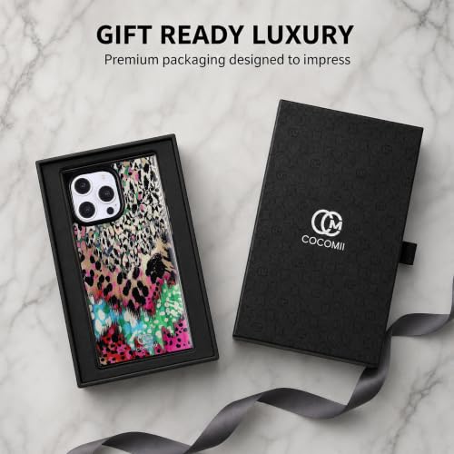 Image of COCOMII Rectangle for iPhone 16 Pro Max Case, Botanical Leopard