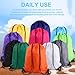 HEWASME 60PCS Drawstring Backpack,Drawstring Bags,Sport Bag Bulk Gym Cinch Bag Sack for Women Men Outdoor Sports,12 Colors (60 PCS)