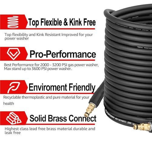 Ultimate Review: 20M Karcher-Compatible Extension Hose for Enhanced Pressure Washing 20M Karcher-Compatible High Pressure Extension Hose