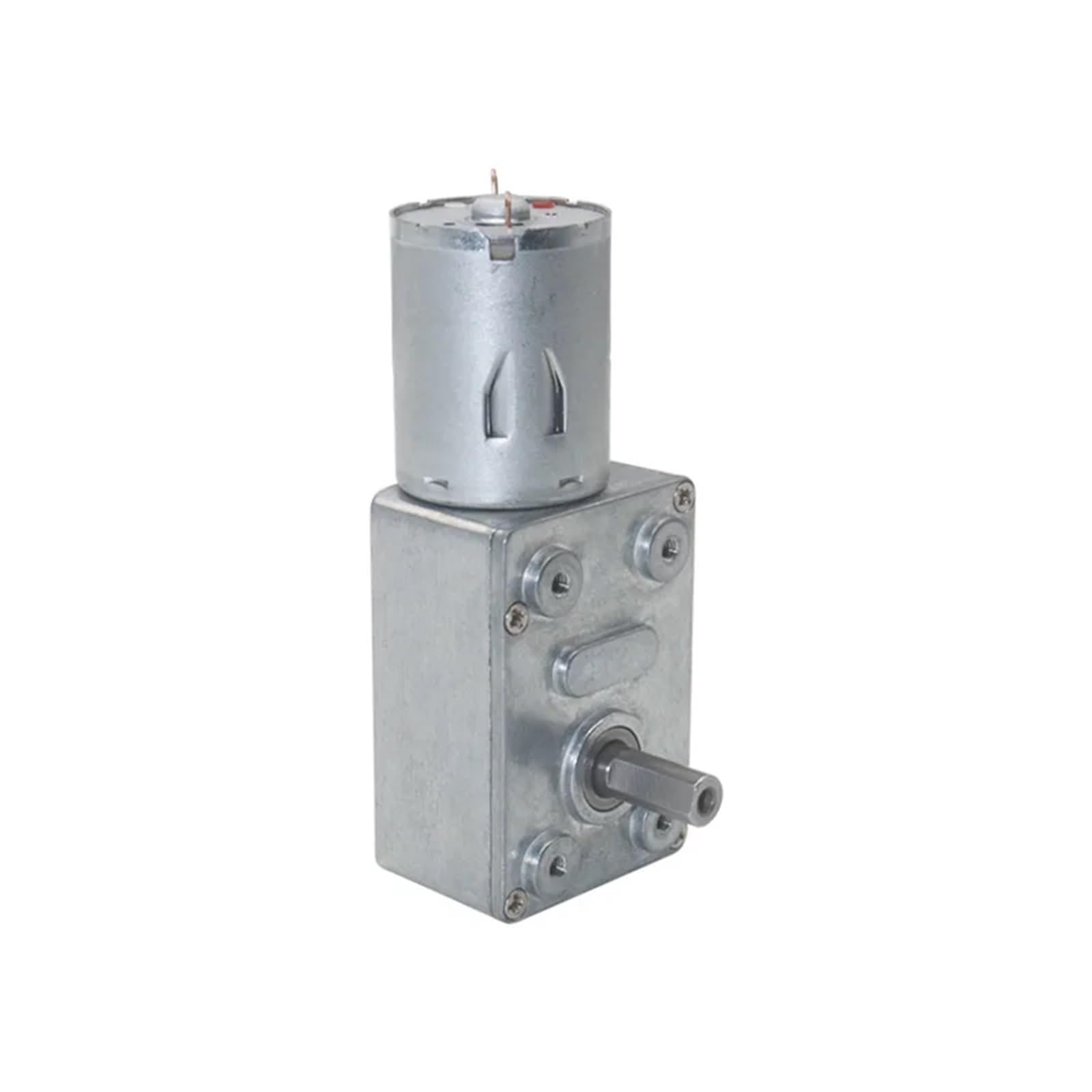 1 x 12 V 0,6 U/min Schneckengetriebemotor DC High Torque JGY370 Schneckengetriebemotor Reduktion 12 V (mit Halterung, 160 U/min)