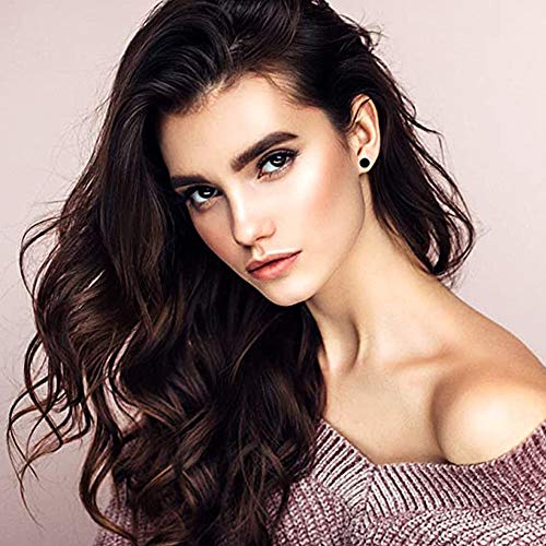 Set di 12 paia di orecchini a cerchio in acciaio