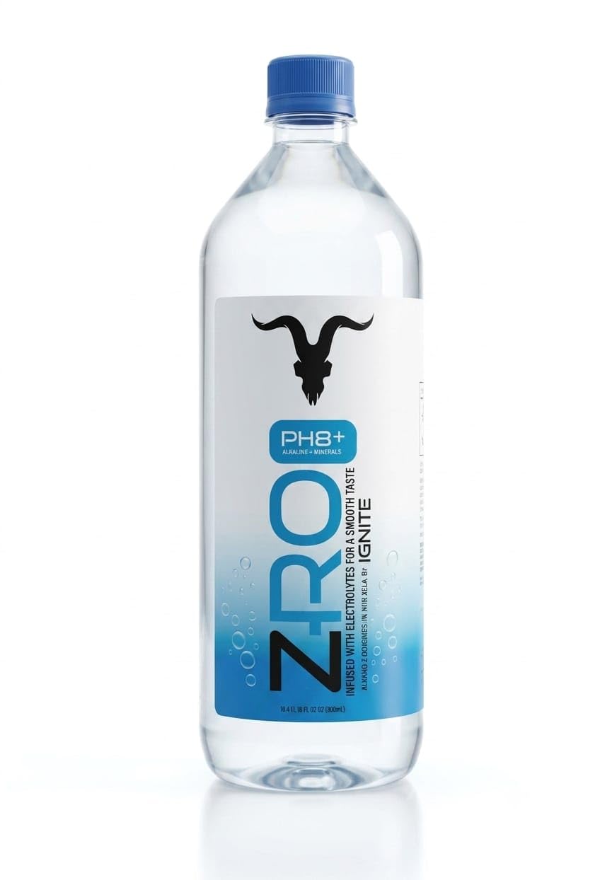 IGNITE pH 8+ Alkaline Water with Calcium & Magnesium Minerals | Zero Calories Non-Carbonated Purified Drinking Water | Leak Resistant Bottles for Home, Office & Travel | Pack of 15, 1 Litre Each-image-1