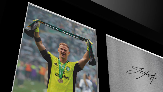 HWC Trading FR A4 Joe Hart Celtic Gifts Printed Signed Autograph