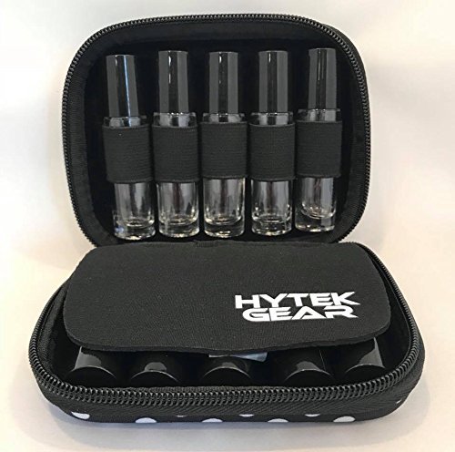 Essential Oil Carrying Case Holds 10 Bottles Perfect for Roller Bottles 5ml - 10ml Multiple Colors! (2 Pack, Black Polka Dot)