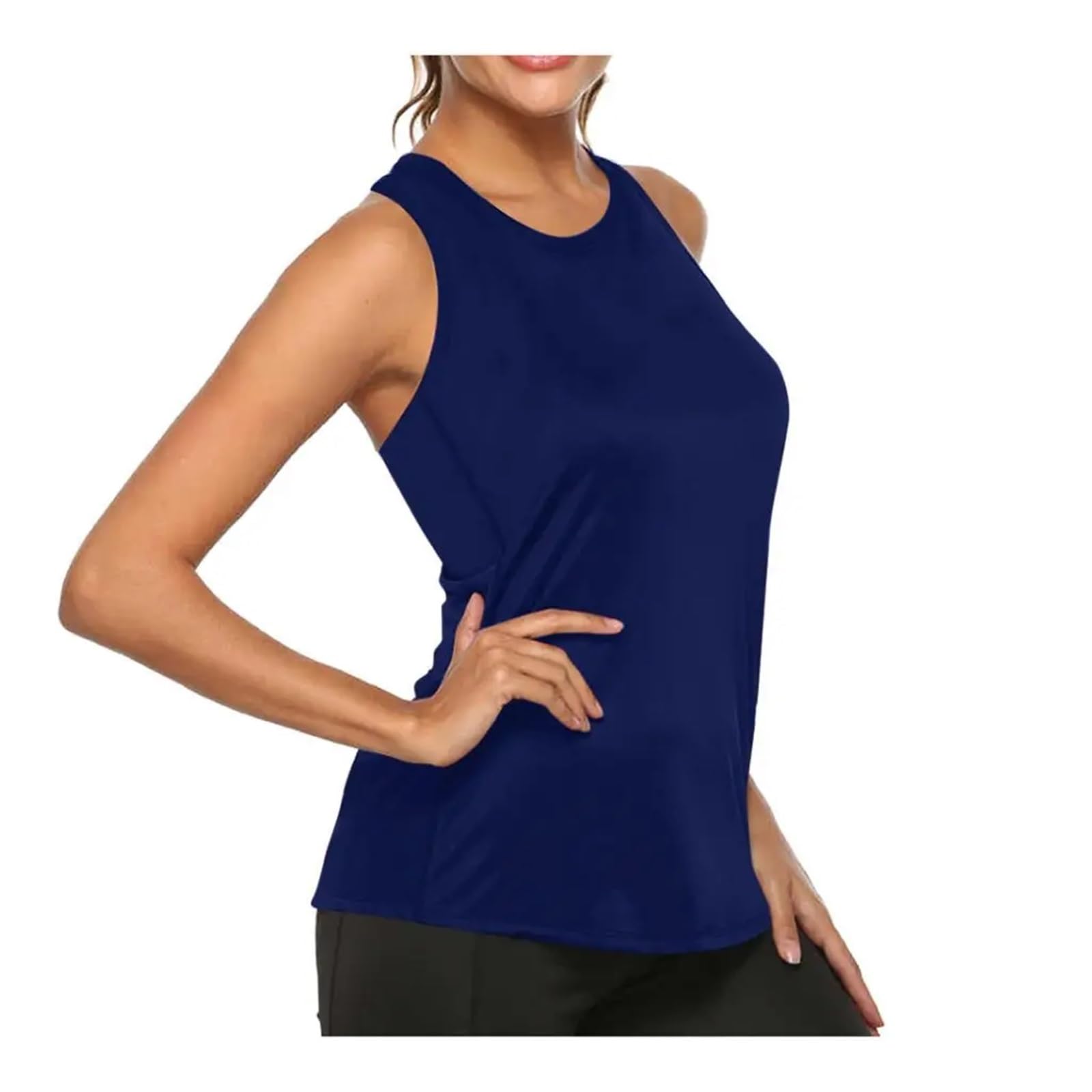 Canotte da Allenamento da Donna T-Shirt da Yoga da Palestra, Traspiranti, asciutte e Traspiranti da Donna, for Lo Sport, Fitness, Corsa, Magliette a Maniche Corte, Tessuto da Allenamento(E,M)