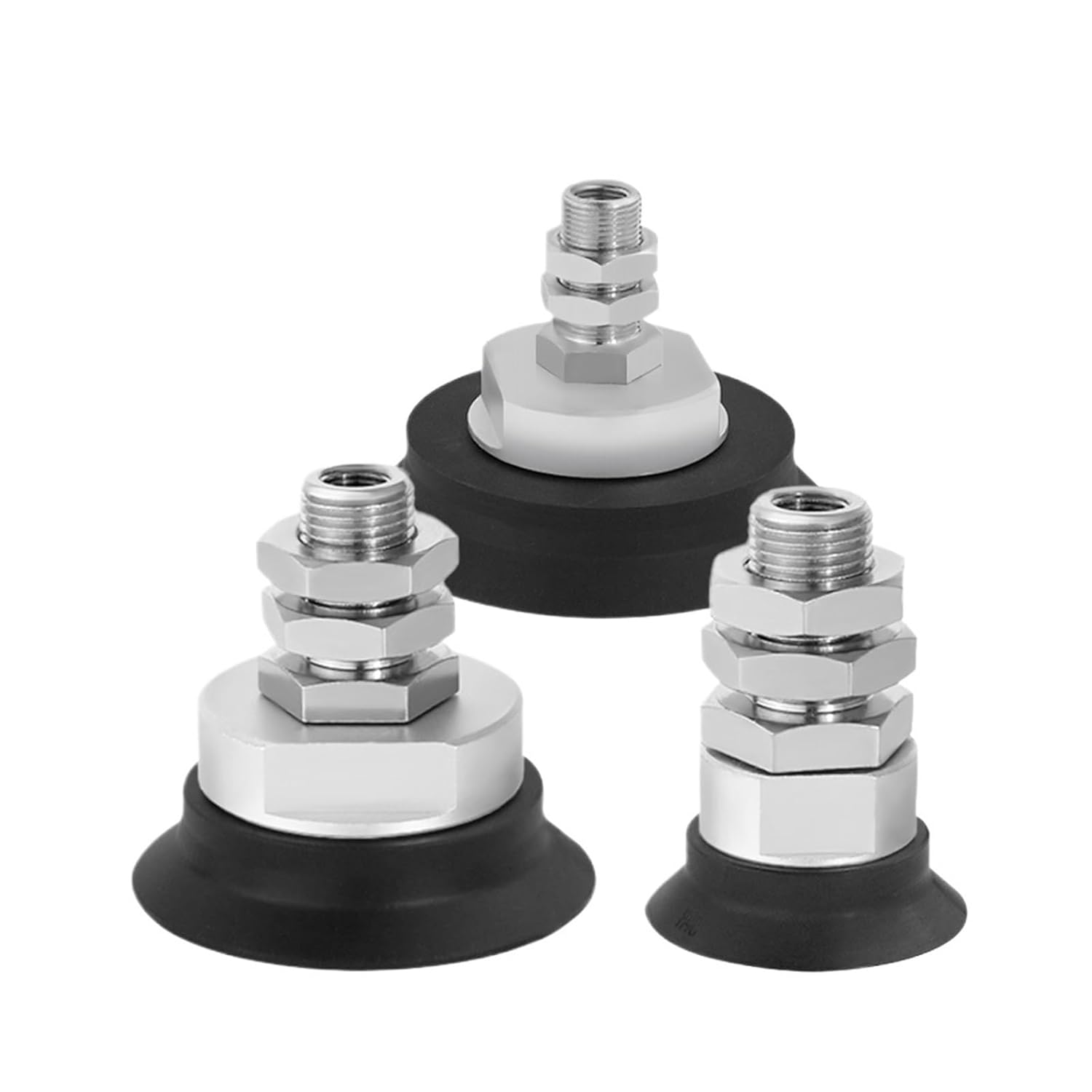 1pc Vacuum Pad ZPT32H ZPT40H ZPT63H ZPT100H ZPT125H Industrial Rubber Pneumatic Suction Cup(ZPT40H-B01-A16,Black)