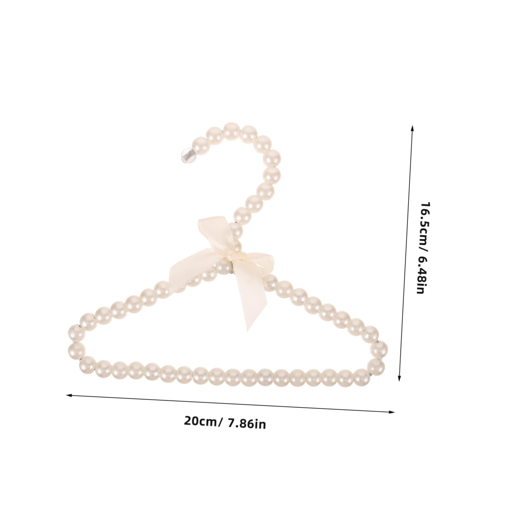 ERINGOGO Pet Pearl Hanger for Dogs and Cats Beaded Clothes Hanger for Pet Outfits for Clothes Storage Courtyards Kitchens and Travel