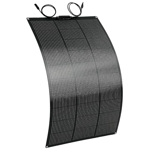 HOMCOM Solarpanel 100W 18V Tragbares Outdoor Solarladegerät mit 2 USB, LCD-Anzeige IP67 Wasserdicht Solar-Ladegerät für Auto, Boot, Wohnmobil, Camping Outdoor