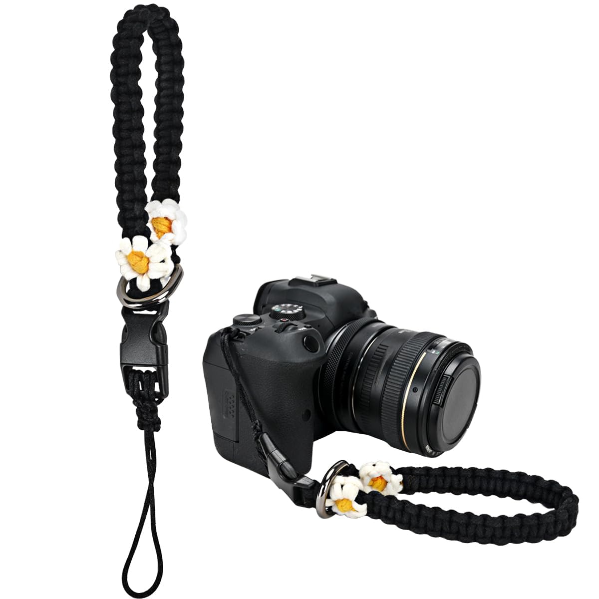VICHUNHO Camera Wrist Strap,DSLR Camera Wristlet Lanyard,Tactical Camera Hand Sling,Quick Release Rope, Portable Accessories, Daisy, 1