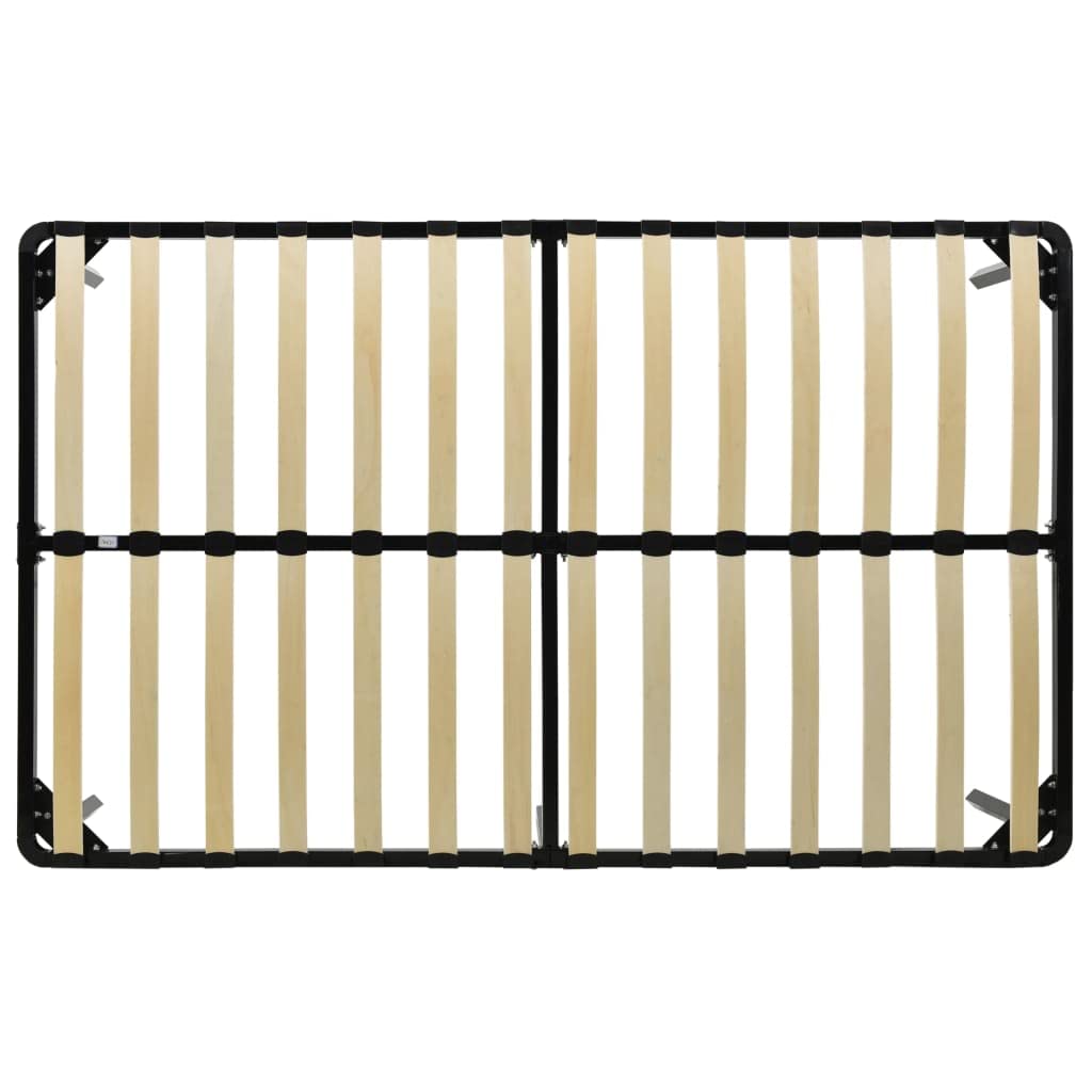 vidaXL Bettgestell Metallbett Bett Schlafzimmerbett Doppelbett Schlafzimmermöbel Ehebett Bettrahmen Lattenrost Schwarz Metall 120x200cm