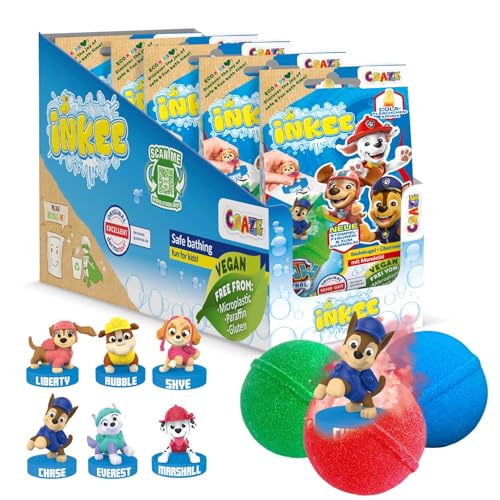 INKEE SURPRISE PAW PATROL | Bombas de baño para niños con...