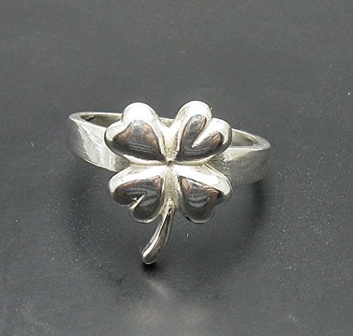 Bague en argent massif 925 d'exception Trèfle Empress R000886